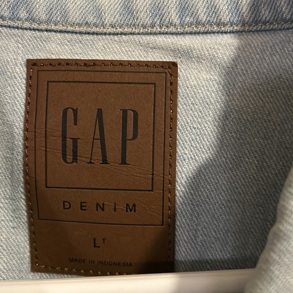 *SOLD*NWT GAP ICON Denim Jacket~Size Large Tall - Picture 3 of 5